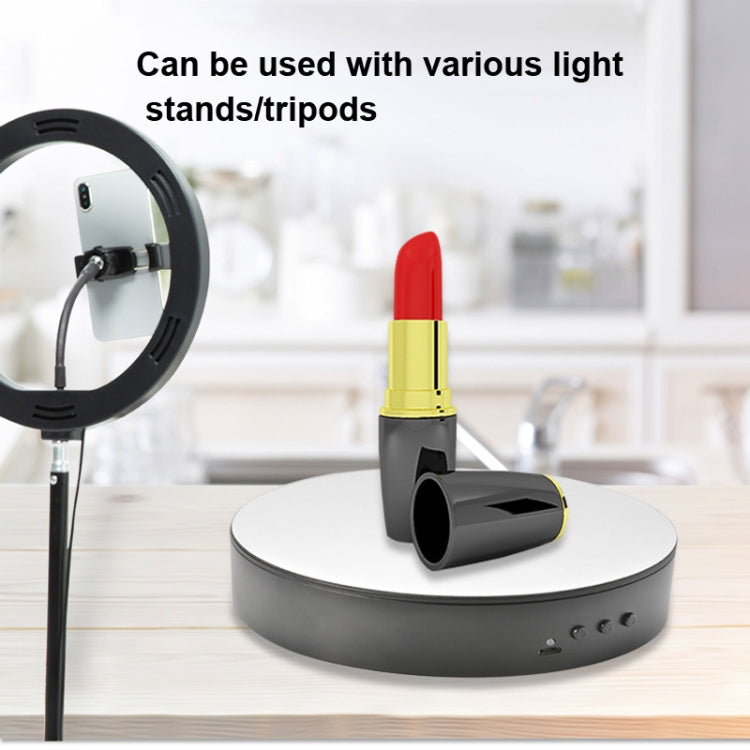 15cm Adjustable Speed Rotating Display Stand Props Turntable(White Velvet) -  by PMC TechLife | Online Shopping South Africa | PMC TechLife | Buy Now Pay Later Mobicred