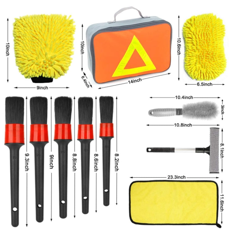 11 PCS / Set Soft Detail Brush Waterproof Car Wash Gloves - Car washing supplies by PMC TechLife | Online Shopping South Africa | PMC TechLife | Buy Now Pay Later Mobicred