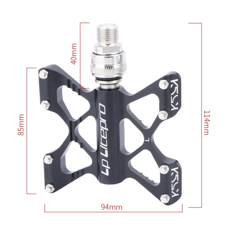 LP LitePro K5 Folding Bkie Aluminum Alloy Bearin Pedals(Red) - free shipping - PMc TechLife - Order now!