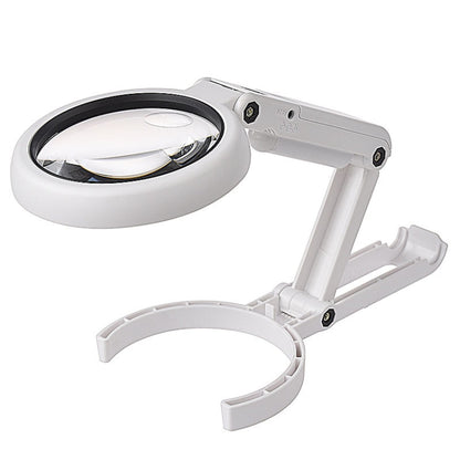 5X / 11X USB Charging LED Light Handheld Magnifier(FS 75RC) - Hand Held Style by PMC Jewellery | Online Shopping South Africa | PMC Jewellery | Buy Now Pay Later Mobicred