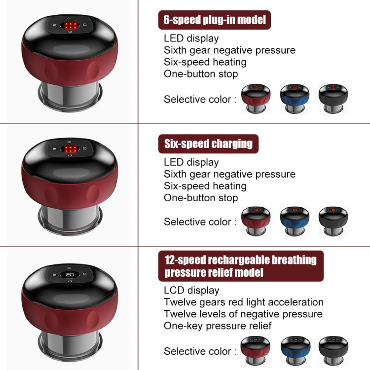 6-speed USB Plug-in Electric Cupping Massage Device(Black) - free shipping - PMC TechLife - Order now!