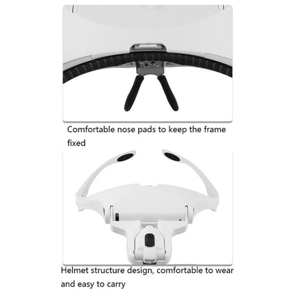 9892B2 1X / 1.5X / 2X / 2.5X / 3.5X Multifunctional Head Mounted Magnifier - Glasses Style by PMC Jewellery | Online Shopping South Africa | PMC Jewellery | Buy Now Pay Later Mobicred