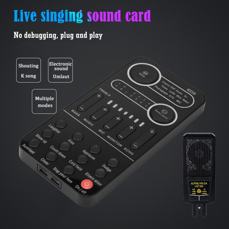 K9  Voice Changer Game Live Broadcast Mobile Computer Sound Card - Live Sound Effects Processors by PMC Jewellery | Online Shopping South Africa | PMC Jewellery | Buy Now Pay Later Mobicred