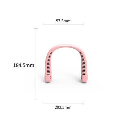 F2 USB Outdoor Portable Hanging Neck Fan(Pink) - Electric Fans by PMC Jewellery | Online Shopping South Africa | PMC Jewellery | Buy Now Pay Later Mobicred