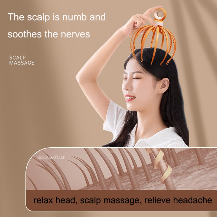 D18 Head Massager Relax Scalp Meridian Massager, Style: 12 Claw (Pink) - free shipping - PMC TechLife - Order now!