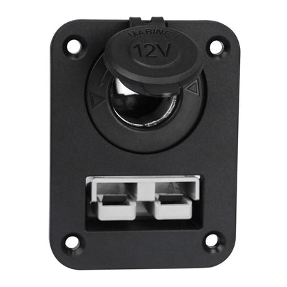 Large Current Plug With 12V Cigarette Lighter Panel Combination - Car Switches by PMC Jewellery | Online Shopping South Africa | PMC Jewellery | Buy Now Pay Later Mobicred