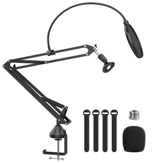 Desktop Foldable Live Condenser Microphone Gimbal Bracket - Stand by PMC Jewellery | Online Shopping South Africa | PMC Jewellery | Buy Now Pay Later Mobicred