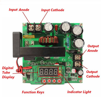 High Power DC-DC Adjustable Boost Module Digital Boost Circuit Board - Boards & Shields by PMC Jewellery | Online Shopping South Africa | PMC Jewellery | Buy Now Pay Later Mobicred