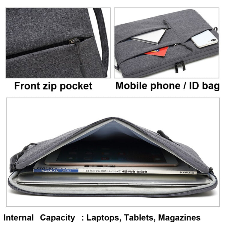 Zipper Type Polyester Business Laptop Liner Bag, Size: 11.6 Inch(Rose Red) - 10 - 11 inch by PMC TechLife | Online Shopping South Africa | PMC TechLife | Buy Now Pay Later Mobicred