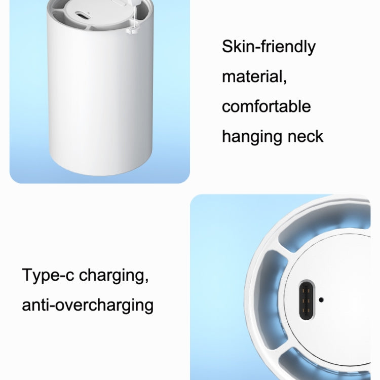 N1 Mini Portable USB Leafless Hanging Neck Fan(White) - Electric Fans by PMC TechLife | Online Shopping South Africa | PMC TechLife | Buy Now Pay Later Mobicred