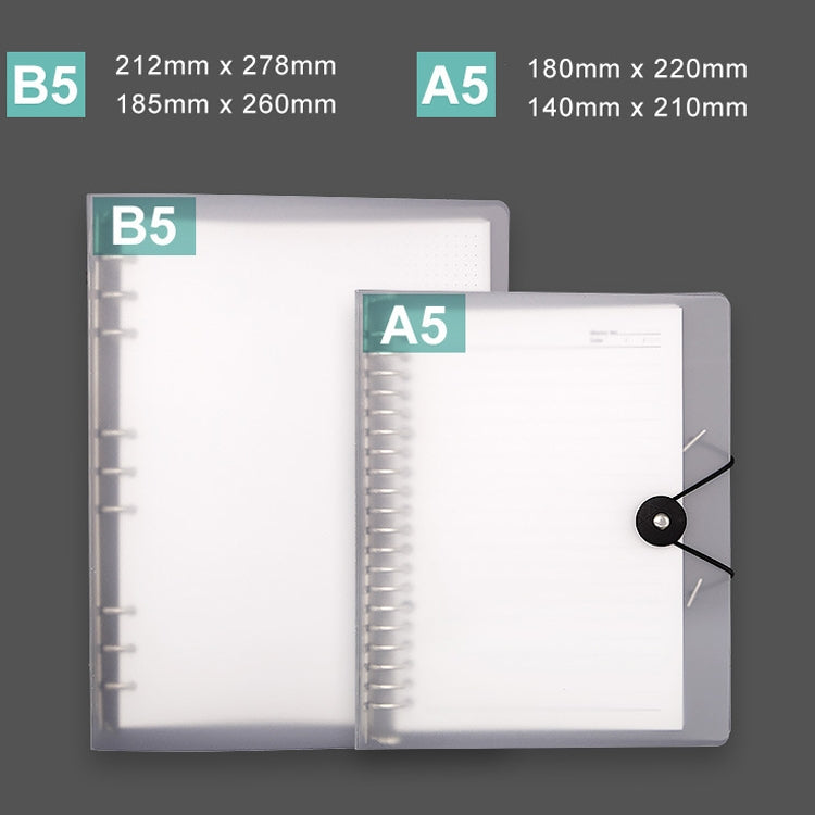 Transparent Matte PP Soft Shell Cover Hand Accountive Page, Style: B5 Horizontal Core - Notebooks by PMc TechLife | Online Shopping South Africa | PMc TechLife | Buy Now Pay Later Mobicred