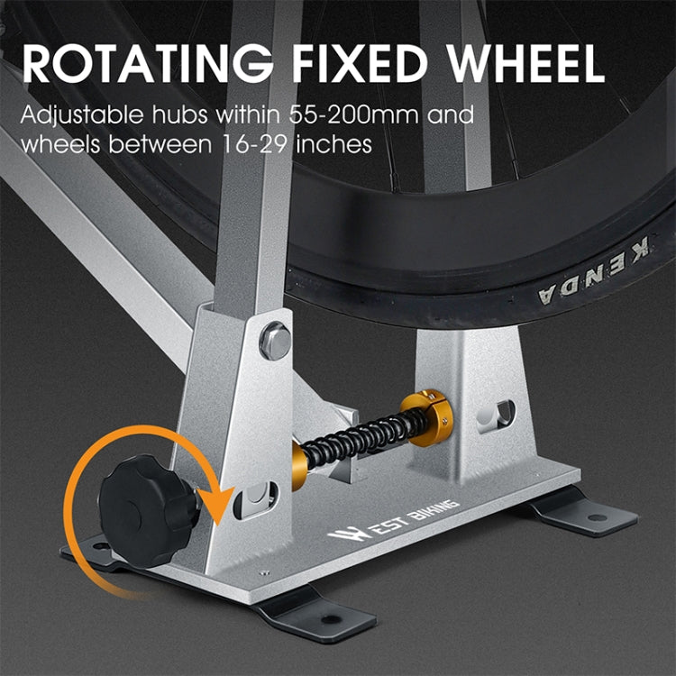 WEST BIKING Bicycle Wheel Correction and Adjustment Station(Silver) - Maintenance tools by WEST BIKING | Online Shopping South Africa | PMc TechLife | Buy Now Pay Later Mobicred