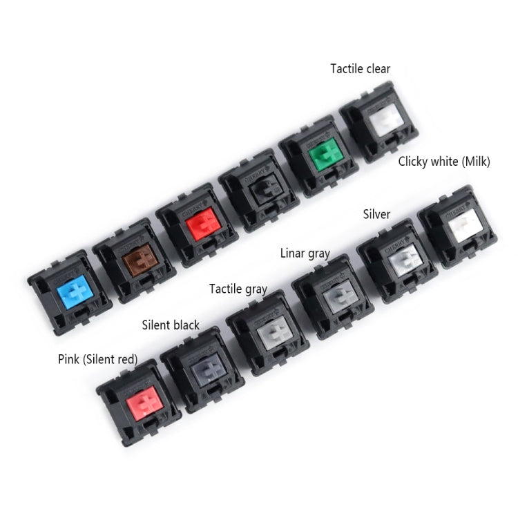 10PCS Cherry Shaft MX Switch Linear Keyboard Shaft, Color: White Shaft - Other by PMC TechLife | Online Shopping South Africa | PMC TechLife | Buy Now Pay Later Mobicred