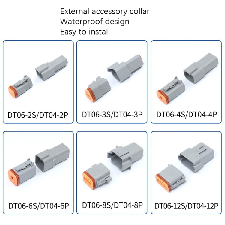 4 PCS DT04-2P / DT06-2S With Copper Car Waterproof Connector Conductive Connection Terminal - Booster Cable & Clip by PMC TechLife | Online Shopping South Africa | PMC TechLife | Buy Now Pay Later Mobicred