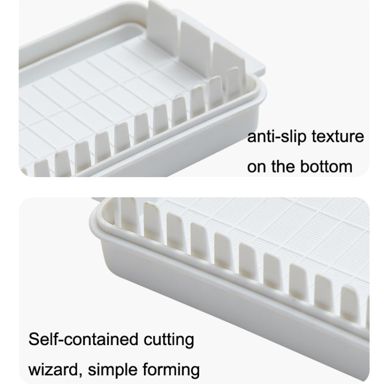 Transparent Large Capacity Butter Cut Storage Box(White) - Cutter & Peeler by PMC TechLife | Online Shopping South Africa | PMC TechLife | Buy Now Pay Later Mobicred