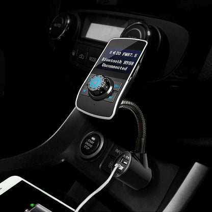 Car Bluetooth Receiver Free Call Call Display FM Transmitter Dual USB Car Charger - Bluetooth Car Kits by PMC Jewellery | Online Shopping South Africa | PMC Jewellery | Buy Now Pay Later Mobicred