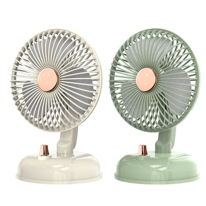 F10 Portable Quiet Desktop Retro Moving Head USB Fan(Milk White) - Electric Fans by PMC Jewellery | Online Shopping South Africa | PMC Jewellery | Buy Now Pay Later Mobicred