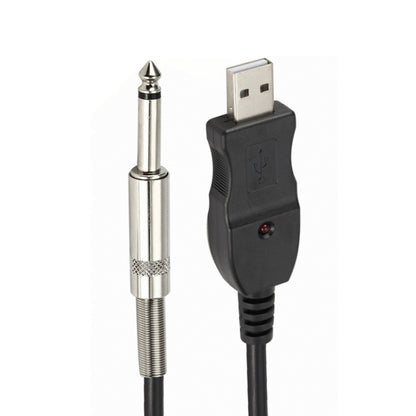 3M USB Noise-Free Straight-In Computer Guitar Connection Cable(Black) - Microphone Audio Cable & Connector by PMC Jewellery | Online Shopping South Africa | PMC Jewellery | Buy Now Pay Later Mobicred