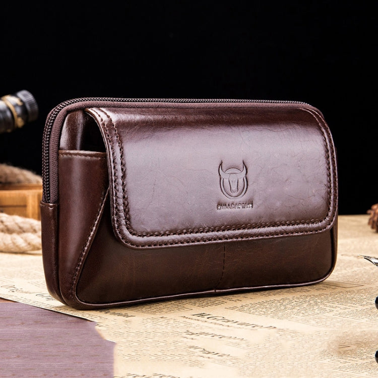 BULL CAPTAIN  Leather Multifunctional Waist Bag For Men(Brown-06) - Wallets by BULL CAPTAIN | Online Shopping South Africa | PMC Jewellery | Buy Now Pay Later Mobicred