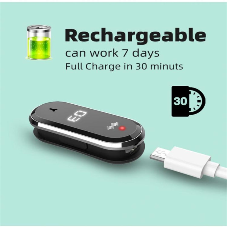 M21  Ultrasonic Mosquito Repellent Bracelet with Step Counter & Clock & Temperature Function(Black) - Repellent Wristband by PMC TechLife | Online Shopping South Africa | PMC TechLife | Buy Now Pay Later Mobicred