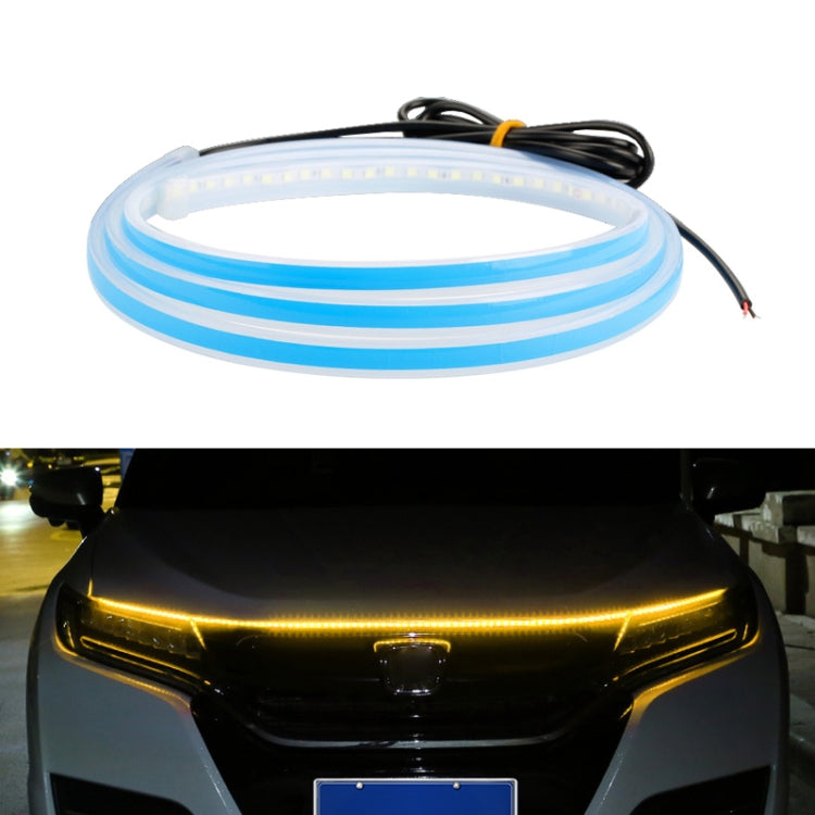 Car LED Streamer Decorative Hood Atmosphere Lights, Style: Monochrome Yellow Light(1.8m) - Decorative Lights by PMC Jewellery | Online Shopping South Africa | PMC Jewellery | Buy Now Pay Later Mobicred