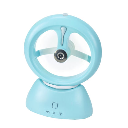 Mini USB Rechargeable Spray Fan Student Dormitory Office Desktop Mute Fan(Frosted Sky Blue) - Electric Fans by PMC Jewellery | Online Shopping South Africa | PMC Jewellery | Buy Now Pay Later Mobicred