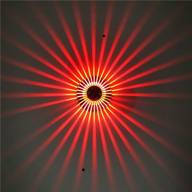 LED Aluminum Aisle Light Sunflower Corridor Lamp Decorative Light, Power source: Invisible Installation 3W(Red) - Novelty Lighting by PMC TechLife | Online Shopping South Africa | PMC TechLife | Buy Now Pay Later Mobicred