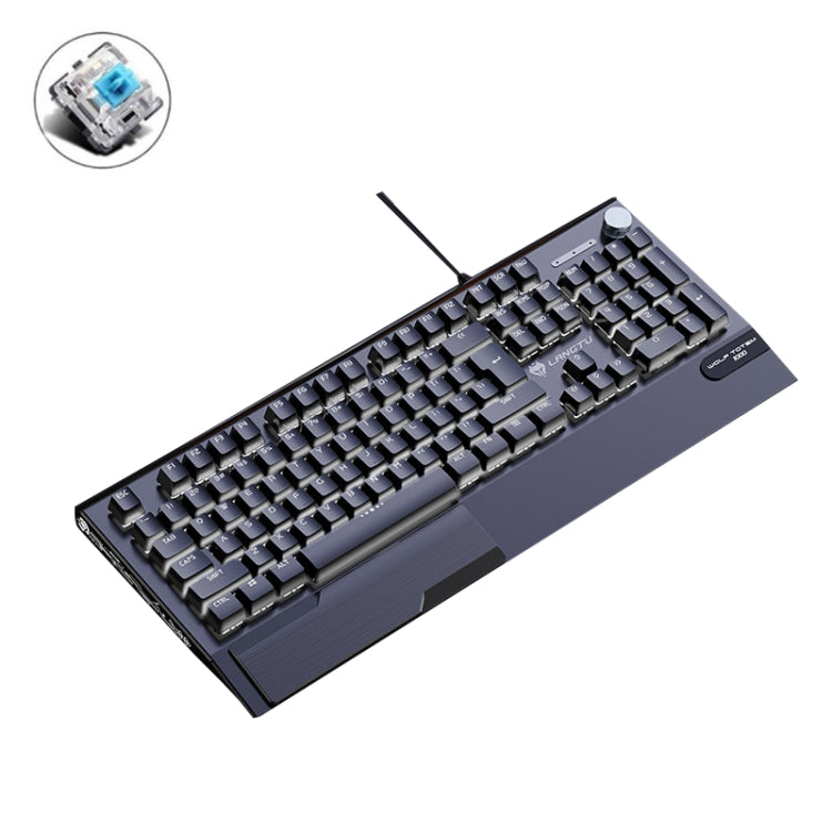 LANGTU K1000 104 Keys Luminous Wired Keyboard, Cable Length: 1.5m(Black Green Shaft White Light) - free shipping - PMC Jewellery - Order now!