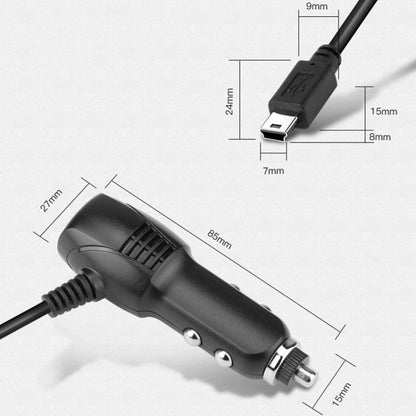 2 PCS Car Charger Fast Charging Driving Recorder Supply Line, Style: 1A+2A(Mini Left Bend) - Cables & Connectors by PMC Jewellery | Online Shopping South Africa | PMC Jewellery | Buy Now Pay Later Mobicred