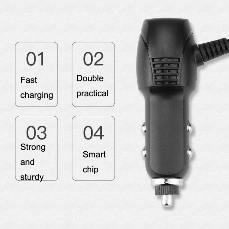 2 PCS Car Charger Fast Charging Driving Recorder Supply Line, Style: 1A+2A(Mini Left Bend) - Cables & Connectors by PMC TechLife | Online Shopping South Africa | PMC TechLife | Buy Now Pay Later Mobicred