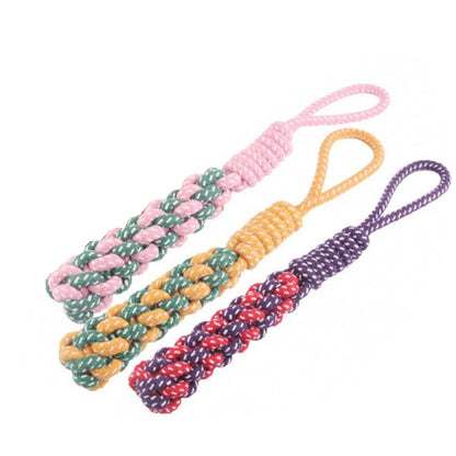 3 PCS Pet Hand-pulled Chewing Toy Dog Molar Cotton Rope, Color Random Delivery - Toys by PMC Jewellery | Online Shopping South Africa | PMC Jewellery