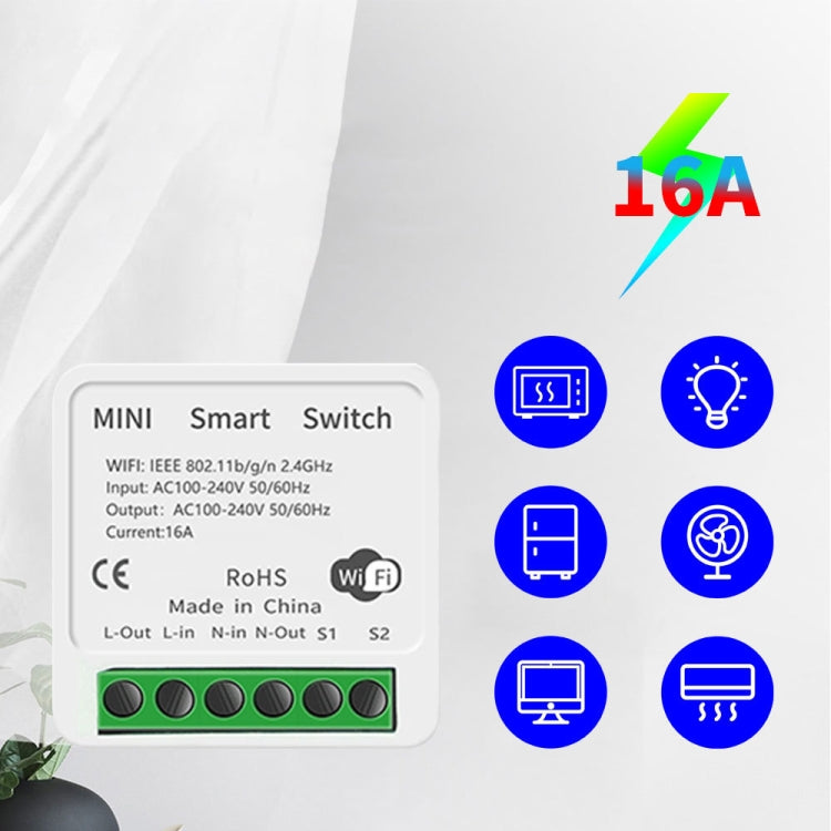 003 WiFi App Remote Voice Control Smart Switch(WiFi+Bluetooth Dual-mode 16A) - Smart Switch by PMC TechLife | Online Shopping South Africa | PMC TechLife | Buy Now Pay Later Mobicred
