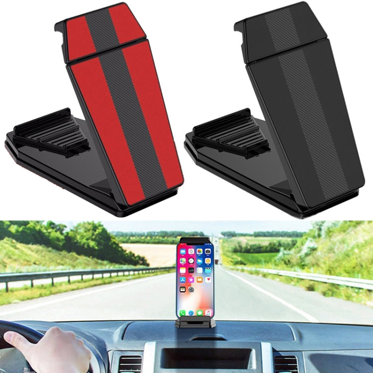 Mobile Phone Tablet Car Holder Suction Cup Instrument Fixed Bracket, Color: Red Leather Pattern - Car Holders by PMC Jewellery | Online Shopping South Africa | PMC Jewellery | Buy Now Pay Later Mobicred