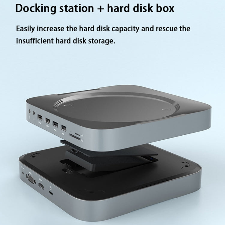 Rocketek MM483 For Mac Mini Docking Station With Hard Disk Enclosure - USB HUB by Rocketek | Online Shopping South Africa | PMC Jewellery | Buy Now Pay Later Mobicred