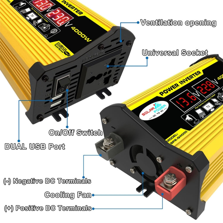Saga Generation 2 Home Solar Generator Inverter+30A Controller+18W 12V Solar Panel, Specification: Yellow 12V To 110V - Modified Square Wave by PMC TechLife | Online Shopping South Africa | PMC TechLife | Buy Now Pay Later Mobicred