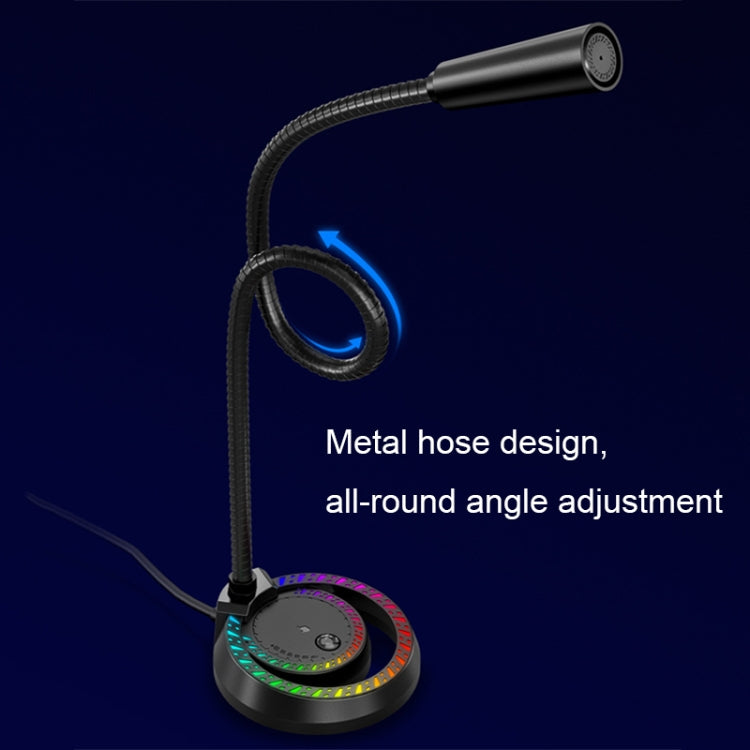RGB Lighting Effect Computer Desktop Microphone(F3) - Microphone by PMC TechLife | Online Shopping South Africa | PMC TechLife | Buy Now Pay Later Mobicred