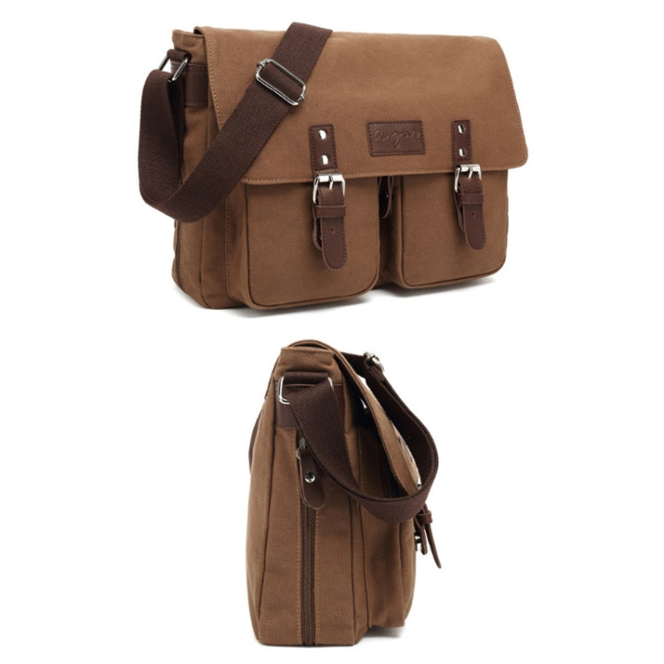 AUGUR Men Single-shoulder Crossbody Messenger Canvas Bag(Black) - free shipping - PMC TechLife - Order now!