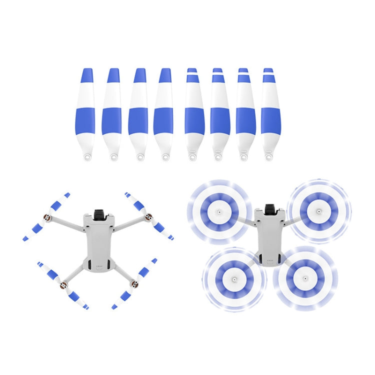 8 PCS 6030F Double Sided Colorful Low Noise Wing Propellers For DJI Mini 3 Pro, Color: White Blue - DIY Propeller by PMC TechLife | Online Shopping South Africa | PMC TechLife