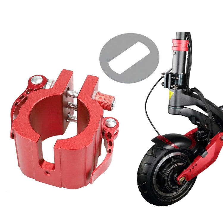 Folding Clamp For ZERO 8X 10X 11X SPEEDUAL Dualtron DT3 Thunder Electric Scooter With Pad Red - Accessories & Parts by PMC TechLife | Online Shopping South Africa | PMC TechLife