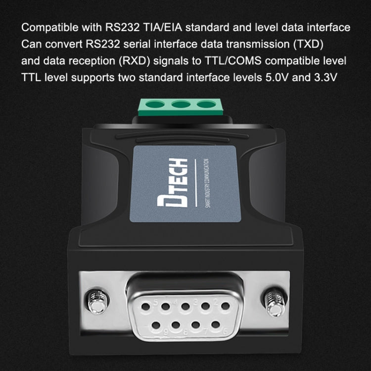 DTECH DT-9005 Without Power Supply RS232 To TTL Serial Port Module, Interface: 3.3V Module - RS485 / RS232 Series by DTECH | Online Shopping South Africa | PMC Jewellery | Buy Now Pay Later Mobicred