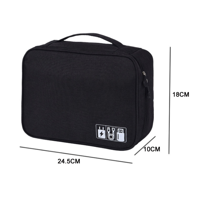 Multifunctional Cationic Digital U Disk Data Cable Storage Bag(Blue) - Other by PMC TechLife | Online Shopping South Africa | PMC TechLife | Buy Now Pay Later Mobicred