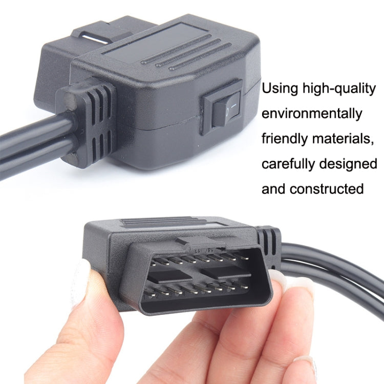 Car OBD To Cigarette Lighter Female Seat Driving Recorder Power Cord 60cm - Cigar Socket by PMC Jewellery | Online Shopping South Africa | PMC Jewellery | Buy Now Pay Later Mobicred