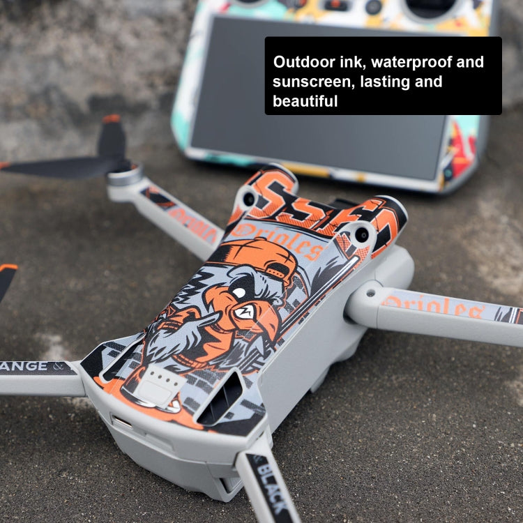 Sunnylife Drone+Remote Control Protective Sticker For DJI Mini 3 Pro RC Version(Carbon Red) - Stickers by Sunnylife | Online Shopping South Africa | PMC TechLife | Buy Now Pay Later Mobicred