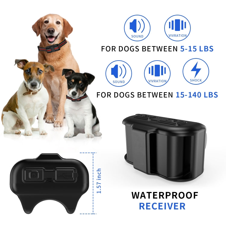 Electronic Dog Trainer Rechargeable Pet Remote Control Bark Stopper, Specification: 1 Drag 1 Orange - Training Aids by PMC TechLife | Online Shopping South Africa | PMC TechLife
