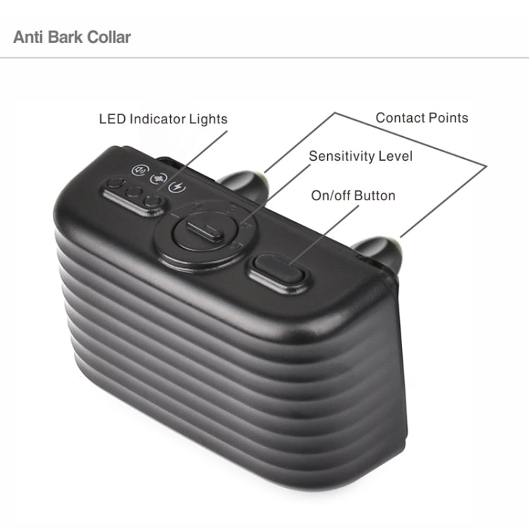 Remote Control Trainer Dog Collar Automatic Bark Stop Device, Specification: 1 Drag 1 (Red) - Training Aids by PMC TechLife | Online Shopping South Africa | PMC TechLife | Buy Now Pay Later Mobicred