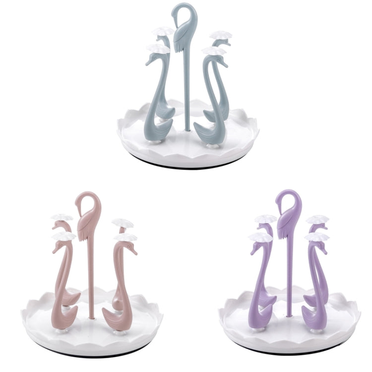 Home Portable Drainer Cup Holder With Rotatable Tray, Specification: Four Cups(Purple) - Shelf by PMC TechLife | Online Shopping South Africa | PMC TechLife | Buy Now Pay Later Mobicred