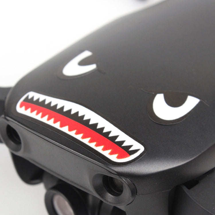 3 Sets Drone Shark Emoticon Body Sticker Battery Sticker(Blue Black) - Stickers by PMC TechLife | Online Shopping South Africa | PMC TechLife | Buy Now Pay Later Mobicred