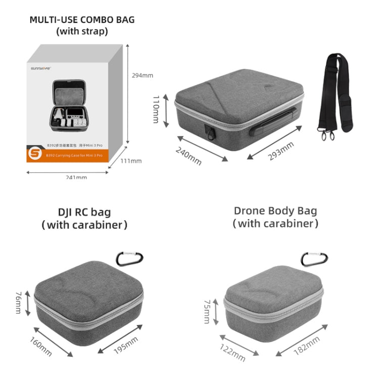 Sunnylife Drone Protective Storage Bag for DJI Mini 3 Pro,Style:  RC Bag - Carry Cases & Bags by Sunnylife | Online Shopping South Africa | PMC TechLife | Buy Now Pay Later Mobicred