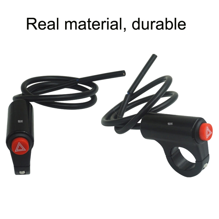 2PCS KG-037E Motorcycle Double Flash Warning Switch Retrofit Accessories - Signal Lights by PMC TechLife | Online Shopping South Africa | PMC TechLife | Buy Now Pay Later Mobicred