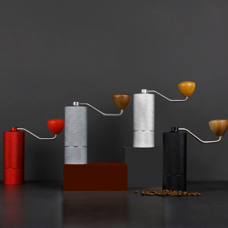 CNC Stainless Steel Hand Crank Coffee Bean Grinder, Specification: Pentagon Gray - free shipping - PMC TechLife - Order now!